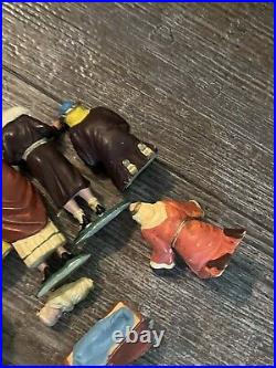 Marx Nativity Set Music Box Light Hand Painted Figures Incomplete Ultra Rare 50s