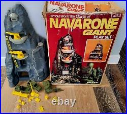 Marx Navarone Giant Playset in Box with Vehicles and Furniture 1970's