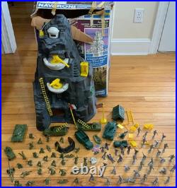 Marx Navarone Military Playset Army Men Vehicles Tanks Half Tracks Landing Craft