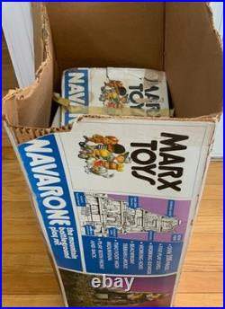 Marx Navarone Military Playset Army Men Vehicles Tanks Half Tracks Landing Craft