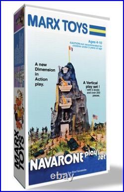 Marx Navarone Mountain Battleground Play Set Box