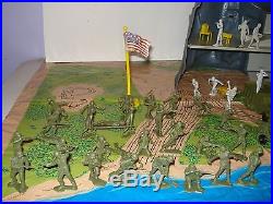 Marx Navarone Playset # 3412 with box & playmat NEAR COMPLETE very Nice