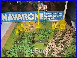 Marx Navarone Playset # 3412 with box & playmat NEAR COMPLETE very Nice