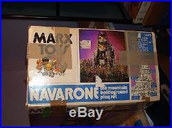 Marx Navarone Playset # 3412 with box & playmat NEAR COMPLETE very Nice