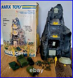 Marx Navarone Playset in Box with Vehicles Figures Accessories 1970's