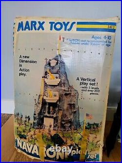 Marx Navarone Playset in Box with Vehicles Figures Accessories 1970's