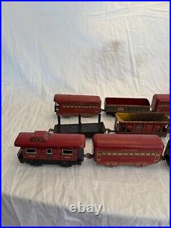 Marx O Gauge Vanderbilt Engine with Cars