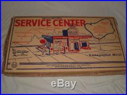 Marx Old Toy Stock Modern Sky View Parking Brick Service Gas Station Mib 3457