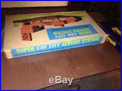 Marx Old Toy Store Stock Super Car City Tin Litho Service Station #3492 Mib
