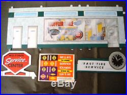 Marx Old Toy Store Stock Super Service Tin Litho Gas Service Station Mib Rare