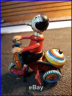 Marx Olive Oyl Mechanical Tricycle 1950s