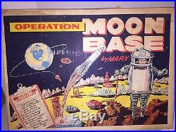 Marx Operation Moon Base 4654 1960's Space Toy Play Set Lots Of Parts