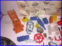 Marx Operation Moon Base 4654 1960's Space Toy Play Set Lots Of Parts