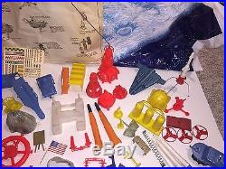 Marx Operation Moon Base 4654 1960's Space Toy Play Set Lots Of Parts