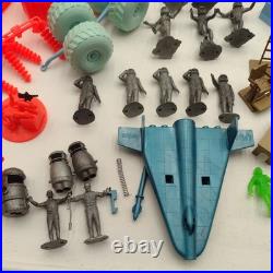 Marx Operation Moon Base Assorted Playset Lot Used NO BASE INCLUDED plastic