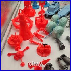 Marx Operation Moon Base Assorted Playset Lot Used NO BASE INCLUDED plastic