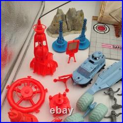 Marx Operation Moon Base Assorted Playset Lot Used NO BASE INCLUDED plastic