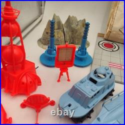 Marx Operation Moon Base Assorted Playset Lot Used NO BASE INCLUDED plastic