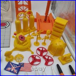 Marx Operation Moon Base Assorted Playset Lot Used NO BASE INCLUDED plastic
