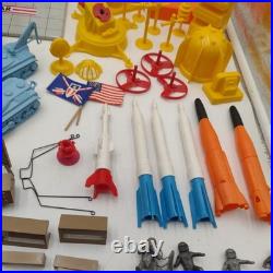 Marx Operation Moon Base Assorted Playset Lot Used NO BASE INCLUDED plastic