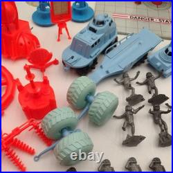 Marx Operation Moon Base Assorted Playset Lot Used NO BASE INCLUDED plastic