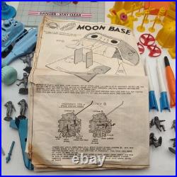 Marx Operation Moon Base Assorted Playset Lot Used NO BASE INCLUDED plastic