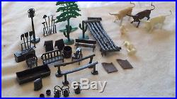 Marx Orig. Tales of Wells Fargo playset with train, 2 buildings LG set #54762 VG