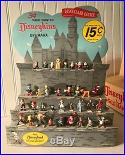 Marx Original 1961 Disneykins Castle Store Display withOriginal Box & Insert. NMIB