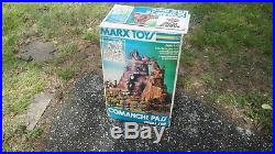 Marx Original COMANCHE PASS MOUNTAIN with BOX Fort Apache Western playset