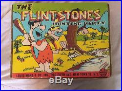 Marx Original-Vintage The Flintstones Hunting Party Playset #2288