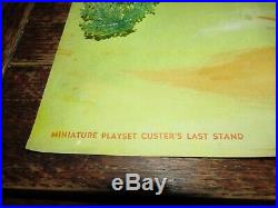 Marx PLAY SET MINI Custer's Last Stand 1960'S Indian Cavalry, BOX, 96 FIGURES +