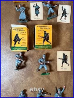 Marx Plastic Warriors of the World WWI Germans 3rd Series Boxes, Cards Lot of 11 Marx Plastic Warriors of the World WWI Germans 3rd Series Boxes, Cards Lot of 11