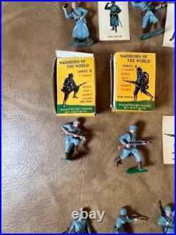 Marx Plastic Warriors of the World WWI Germans 3rd Series Boxes, Cards Lot of 11 Marx Plastic Warriors of the World WWI Germans 3rd Series Boxes, Cards Lot of 11