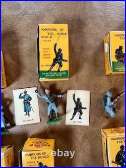 Marx Plastic Warriors of the World WWI Germans 3rd Series Boxes, Cards Lot of 11 Marx Plastic Warriors of the World WWI Germans 3rd Series Boxes, Cards Lot of 11