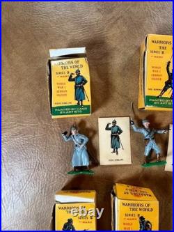 Marx Plastic Warriors of the World WWI Germans 3rd Series Boxes, Cards Lot of 11 Marx Plastic Warriors of the World WWI Germans 3rd Series Boxes, Cards Lot of 11