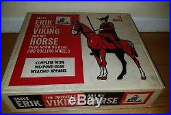 Marx Playset 12 Erik the Viking Figure with Horse MINT BOXED SET Johnny West