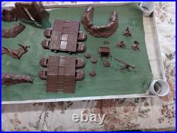 Marx Playset Battle Ground Accessories Lot Clean