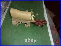 Marx Playset Wagon Train 4805 Series Tan Wagon