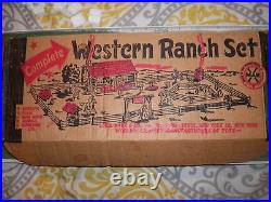 Marx Playset Western Ranch Playset With Instruction Sheet