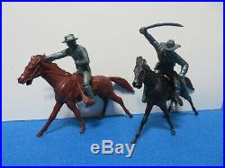 Marx Polka-Dot box set 60mm Cavalry soldiers & Horses 18 pieces -1950's