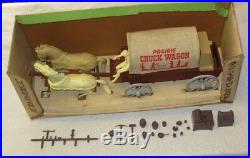 Marx Prairie Chuck Wagon 137 In Box Complete Vintage 1960's Plastic Playset