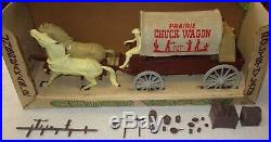 Marx Prairie Chuck Wagon 137 In Box Complete Vintage 1960's Plastic Playset