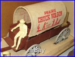 Marx Prairie Chuck Wagon 137 In Box Complete Vintage 1960's Plastic Playset