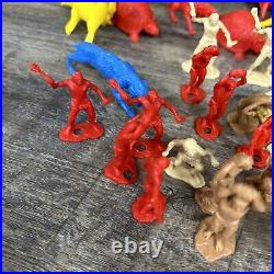 Marx Prehistoric Dinosaur Set Incomplete, Multiple Time Periods, Extra Figures