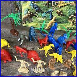 Marx Prehistoric Dinosaur Set Incomplete, Multiple Time Periods, Extra Figures