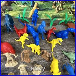 Marx Prehistoric Dinosaur Set Incomplete, Multiple Time Periods, Extra Figures