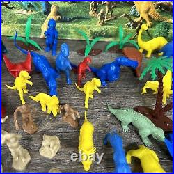 Marx Prehistoric Dinosaur Set Incomplete, Multiple Time Periods, Extra Figures