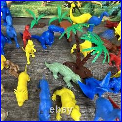 Marx Prehistoric Dinosaur Set Incomplete, Multiple Time Periods, Extra Figures