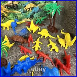 Marx Prehistoric Dinosaur Set Incomplete, Multiple Time Periods, Extra Figures