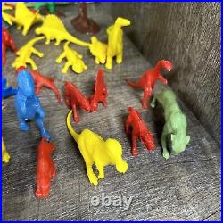 Marx Prehistoric Dinosaur Set Incomplete, Multiple Time Periods, Extra Figures